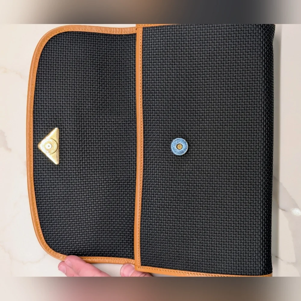 Yves Saint Laurent Black and Tan Clutch - Picture 4 of 9